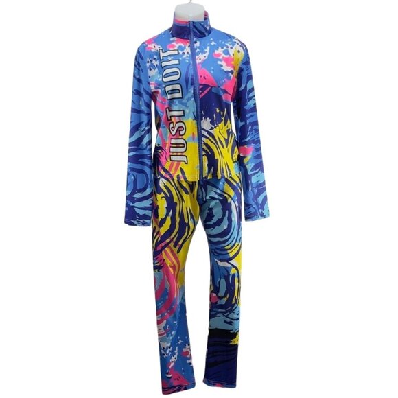 "JUST DO IT" Full-Zip Tracksuit Multicolor - Picture 1 of 11